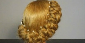 Видео прически: Свадебная прическа на средние волосы. Wedding prom hairstyles