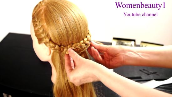 Видео прически - Летняя прическа. Плетение кос с лентами. Summer hairstyle with ribbons 