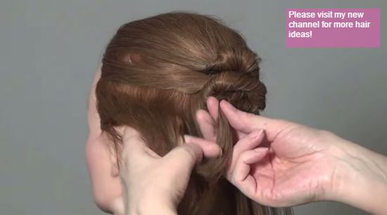 Видео прически: Прическа: Бант из волос. Hair Bow Tutorial Hairstyle for medium hair