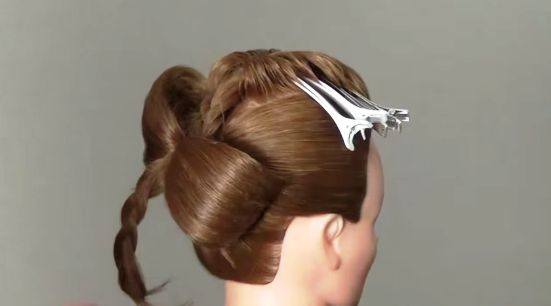 Видео прически: Вечерняя, свадебная прическа. Wedding prom hairstyle tutorial 