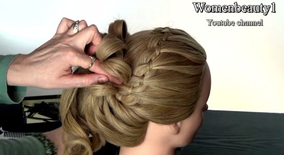 Видео прически: Вечерняя прическа на длинные волосы. Wedding prom hairstyle