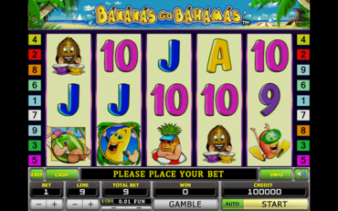 Игровой автомат Bananas go Bahamas в казино онлайн Миллион